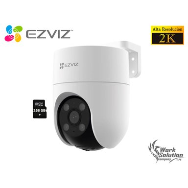 CÁMARA SEGURIDAD EZVIZ H8C PRO 2K 3MP AUDIO BIDIRECCIONAL VISIÓN NOCHE DETECCIÓN IA SIRENA 256GB