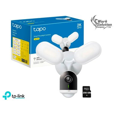 TP LINK - CÁMARA SEGURIDAD CON REFLECTOR WI-FI EXTERIOR C720 2K 4MP 256GB