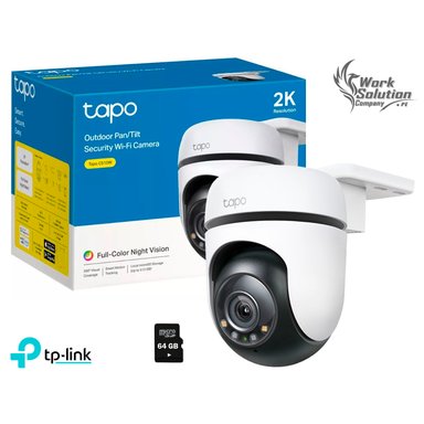 CÁMARA SEGURIDAD TP-LINK WI FI EXTERIOR C510W 360° 2K 3MP + MICRO SD 64 GB