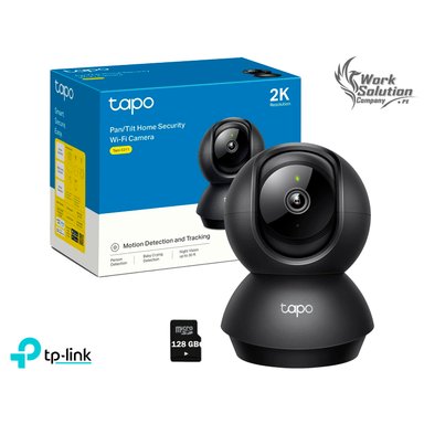 CÁMARA SEGURIDAD TP-LINK WI FI C211 GIRA 360° 2K 3MP + MICRO SD 128 GB