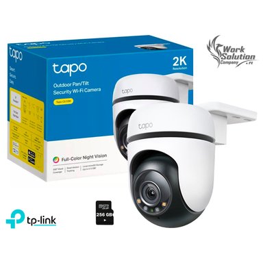 CÁMARA SEGURIDAD TP-LINK WI FI EXTERIOR C510W 360° 2K 3MP + MICRO SD 256 GB