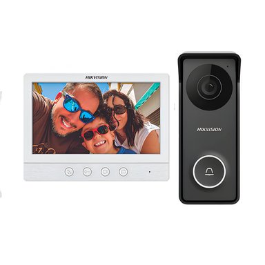 HIKVISION - KIT VIDEOPORTERO INTERCOMUNICADOR IP65 DS-KIS213 FULL HD 1 PANTALLA LCD 7