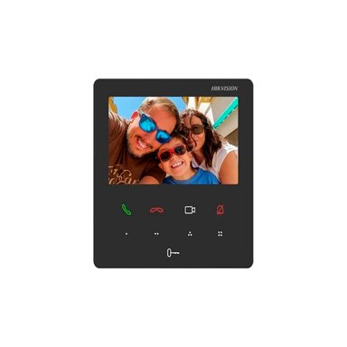 MONITOR VIDEOPORTERO HIKVISION DS-KH6110WE1 4.3 PULGADAS IP WIFI NEGRO