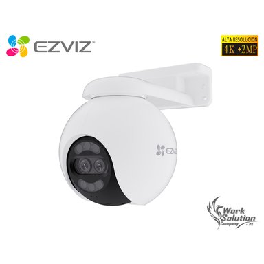CÁMARA SEGURIDAD EZVIZ H80X DUAL 4K + 2MP 360 AUDIO 2 VÍAS DETECCIÓN IA VEHICULAR VISIÓN COLORFULL ALARMA
