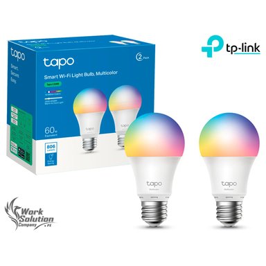 TP LINK - FOCO INTELIGENTE TAPO L530E(2PACK)MULTICOLOR REGULABLE CONTROL POR VOZ
