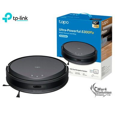 TP LINK - ROBOT TAPO RV20 MAX ASPIRADOR TRAPEADOR MAGSLIM 5300PA SUCCIÓN NEGRO