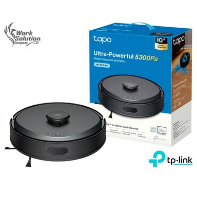 TP LINK - ROBOT TAPO RV30 MAX ASPIRADOR TRAPEADOR 5300PA SISTEMA LIDAR+IMU NEGRO