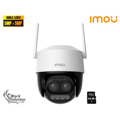 IMOU - CÁMARA CRUISER Z 5MP DOBLE LENTE VISIÓN NOCHE DISUASIÓN ACTIVA 64GB
