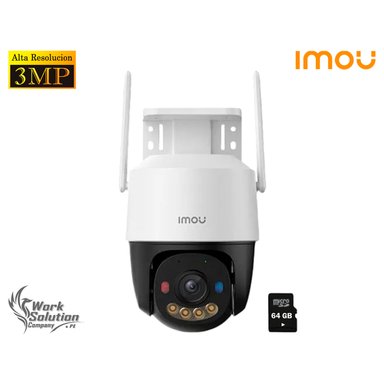 IMOU - CÁMARA SEGURIDAD CRUISER SC 3MP VISIÓN NOCHE LUZ DISUASIVA 64GB
