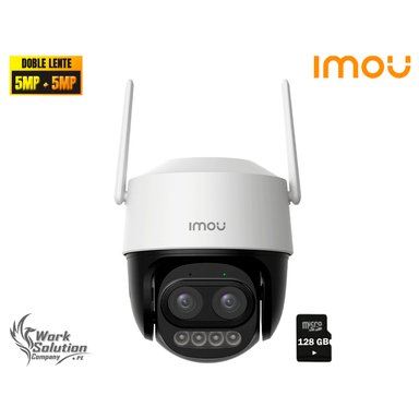 IMOU - CÁMARA CRUISER Z 5MP DOBLE LENTE VISIÓN NOCHE DISUASIÓN ACTIVA 128GB