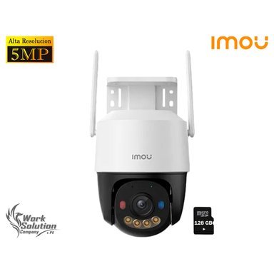IMOU - CÁMARA SEGURIDAD CRUISER SC 5MP VISIÓN NOCHE LUZ DISUASIVA 128GB