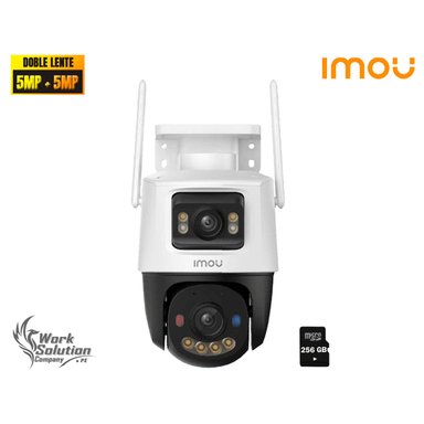 IMOU - CÁMARA CRUISER DUAL 2 5MP + 5MP FULL COLOR DISUASIÓN ACTIVA 256GB - 1