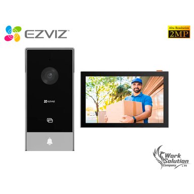 VIDEOPORTERO INTELIGENTE EZVIZ HP5 2MP FULL HD AUDIO 2VÍAS DETECCIÓN MOVIMIENTO 3 MODOS APERTURA PANTALLA