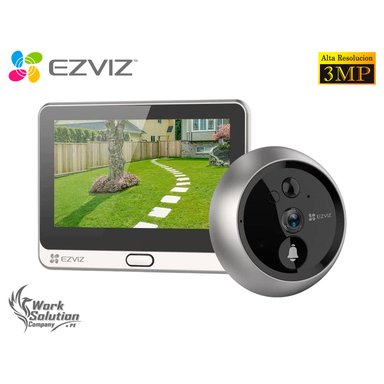 MIRILLA DE PUERTA INTELIGENTE EZVIZ DP2 2K AUDIO 2VÍAS DETECCIÓN PERSONAS PANTALLA TÁCTIL TIMBRE