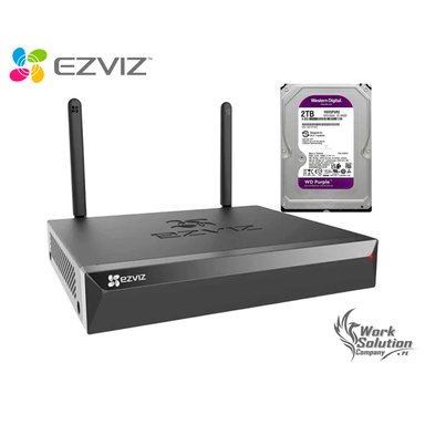 GRABADORA EZVIZ CS-X5S-8W NVR WIFI 8 CANALES SALIDA HDMI VGA RESOLUCIÓN CÁMARA 3K DISCO 2TB