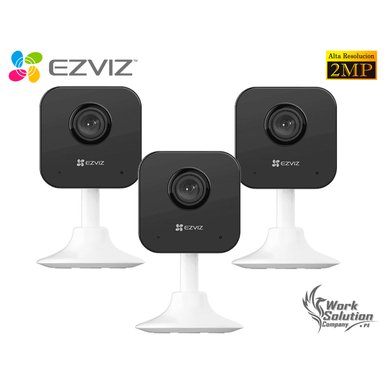 KIT 3 CÁMARA SEGURIDAD EZVIZ H1C FULL HD VISIÓN 108 AUDIO BIDIRECCIONAL DETECCIÓN MOVIMIENTO