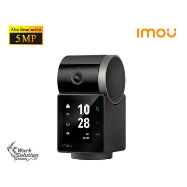 CÁMARA SEGURIDAD IMOU REX VT 5MP 3K CAPACIDAD 256GB PANORÁMICA DETECCIÓN HUMANA MASCOTA PANTALLA DESPERTADOR