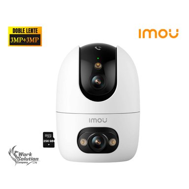 CÁMARA SEGURIDAD IMOU RANGER 2 DUAL 6MP 3MP + 3MP SD 256GB DOBLE LENTE DETECCIÓN IA BOTÓN LLAMADA