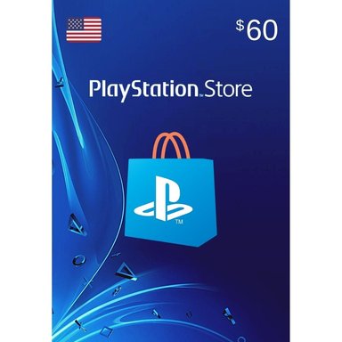 CARD PLAYSTATION NETWORK $60 PSN 60 USD DIGITAL USA - 1