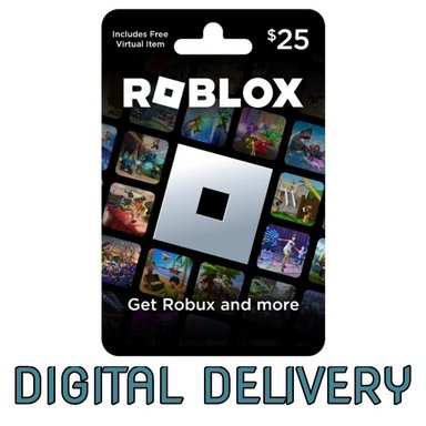 ROBLOX GIFT CARD 25 USD - ROBUX (DIGITAL) - 1