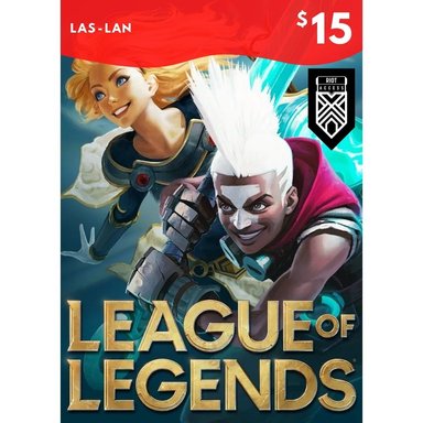 GIFT CARD MICROSOFT LEAGUE OF LEGENDS 15 USD LAS LAN LOL RIOT POINTS DIGITAL - 1