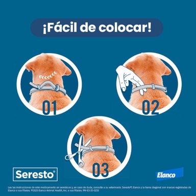 ANTIPULGAS COLLAR PERROS PEQUEÑOS Y GATOS SERESTO HASTA 8KG - 2