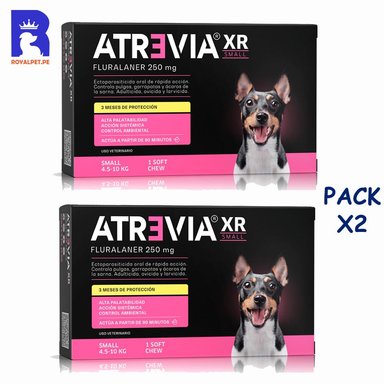 ANTIPULGAS PARA PERRO ATREVIA XR 4,5-10 KG PACK X2