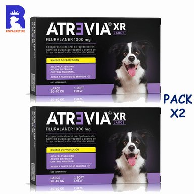 ANTIPULGAS PARA PERRO ATREVIA XR 20-40 KG PACK X2