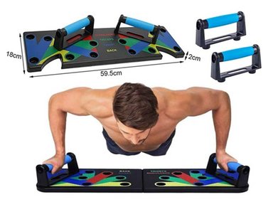 TABLERO CROM FIT FLEXIONES DINAMICO PLEGABLE MULTIFUNCIONAL PLANCHAS PUSH UP - 2