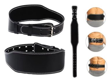 CORREA CINTURON CUERO GYM LEVANTAMIENTO PESAS REGULABLE