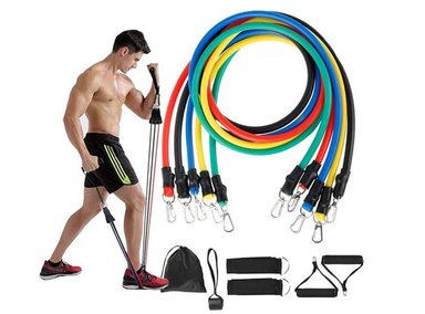 PACK X5 LIGAS DE RESISTENCIA EJERCICIOS PILATES CROOSFIT