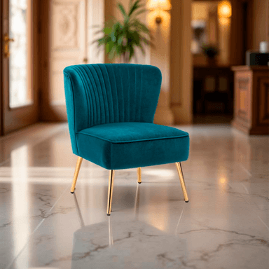 BUTACA FORMAS HOME CAMILA VINTAGE AZUL ACERO