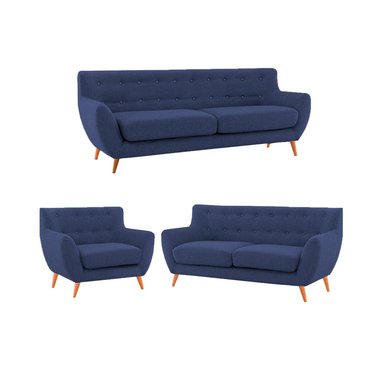 FORMASHOME JUEGO DE SALA ELIT02 3 2 1 AZUL