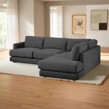 SECCIONAL FORMASHOME BEKER GRIS OSCURO DERECHO