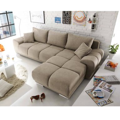 SECCIONAL FORMAS MIMIMALISTA BEIGE HOME MALAGA DERECHO