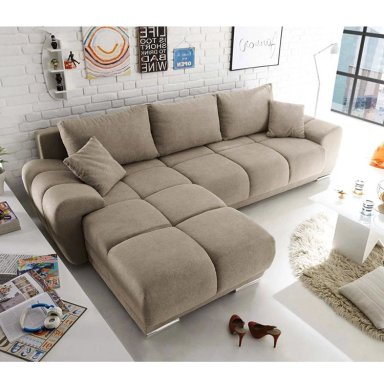 SECCIONAL FORMAS MIMIMALISTA BEIGE HOME MALAGA IZQUIERDO