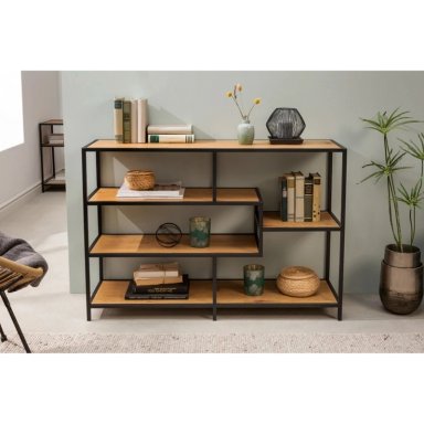 ESTANTE FORMAS INDUSTRIAL NEGRO HOME LANACO