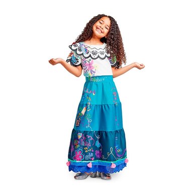 DISFRAZ LARGO NIÑA DISNEY STORE MULTICOLOR ENCANTO VESTIDO MIRABEL - 1