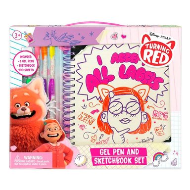 CUADERNO JUST PLAY CON PLUMONES GEL TURNING RED - 2