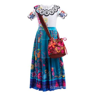 DISFRAZ NIÑA MULTICOLOR ENCANTO VESTIDO MIRABEL DISNEY