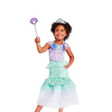 DISFRAZ NIÑA DISNEY STORE LILA ARIEL LA SIRENITA PRINCESA - 4