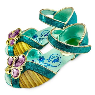 ZAPATOS CASUALES NIÑA DISNEY STORE VERDE JASMINE PRINCESA - 1