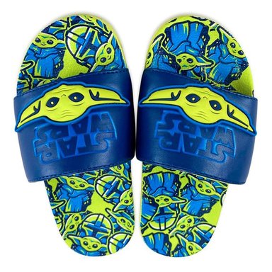 SANDALIAS NIÑO DISNEY STORE AZUL STAR WARS GROGU MANDALORIAN - 1