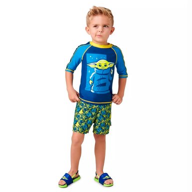 SANDALIAS NIÑO DISNEY STORE AZUL STAR WARS GROGU MANDALORIAN - 4