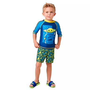 POLO NIÑO DISNEY STORE STAR WARS RASH GUARD GROGU MANDALORIAN - 3