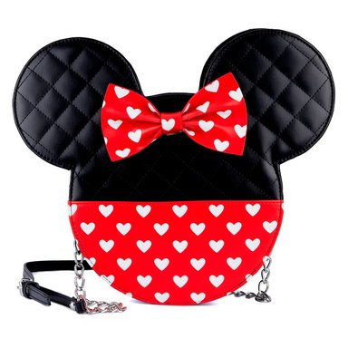 CARTERA DISNEY STORE MICKEY Y MINNIE MOUSE ROJO CROSSBODY LOUNGEFLY