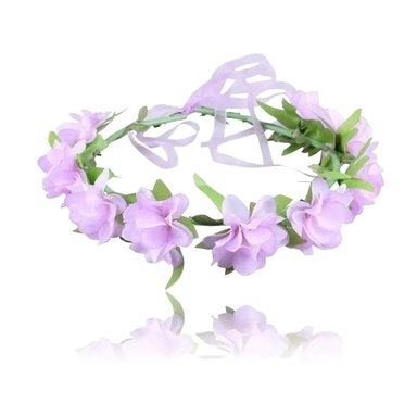 VINCHA ENCANTO LILA FLORES ISABELA