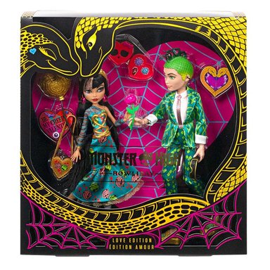 SET MATTEL MUÑECOS MONSTER HIGH CLEO Y DEUCE HOWLIDAY LOVE EDITION - 5