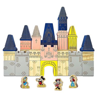 CASTILLO DE BLOQUES DE MADERA DISNEY STORE MICKEY Y SUS AMIGOS - 1