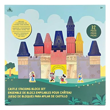 CASTILLO DE BLOQUES DE MADERA DISNEY STORE MICKEY Y SUS AMIGOS - 6